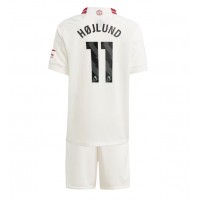 Dětský fotbalový dres Manchester United Rasmus Hojlund #11 2023-24 Třetí Krátký Rukáv (+ trenýrky)